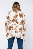 Cow Print Plus top