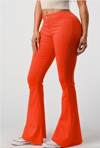 Red Flare Pants