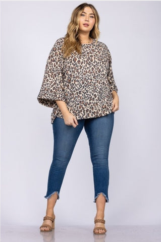 Leopard Print Plus top